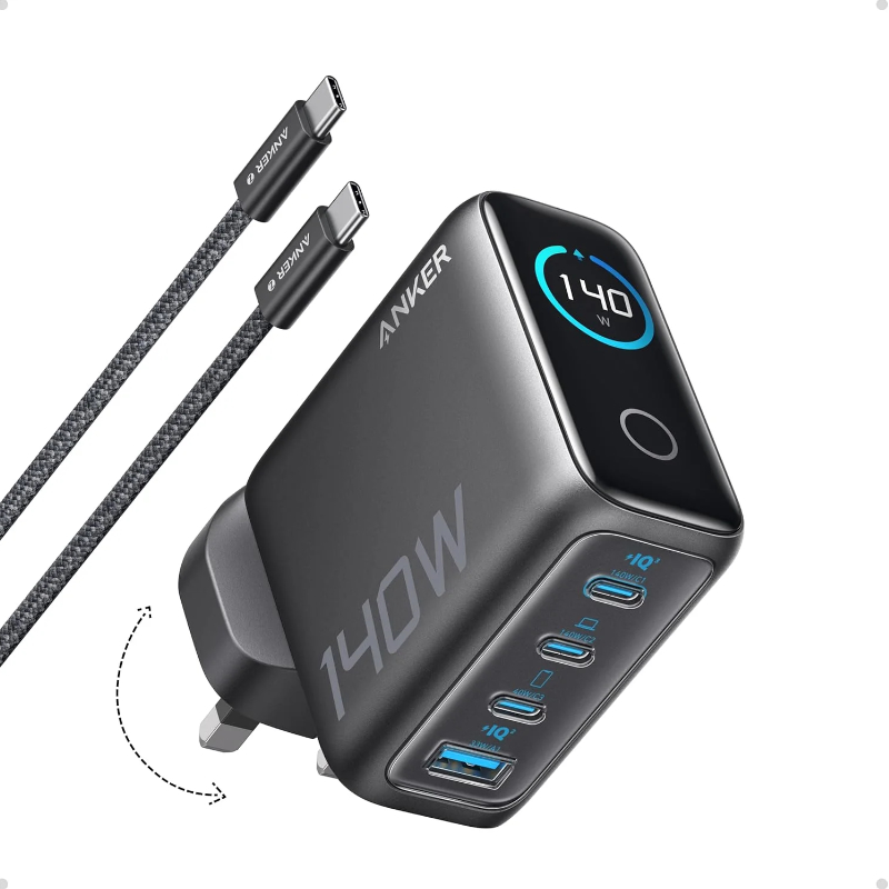 Anker Fast Charger (140W, 4-Port, PD 3.1)