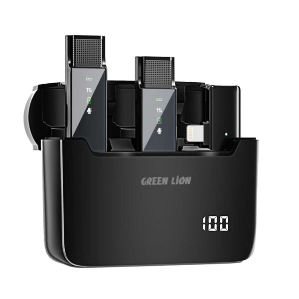 Green Lion 2-in-1 Digital Display Microphone Lightning Connector