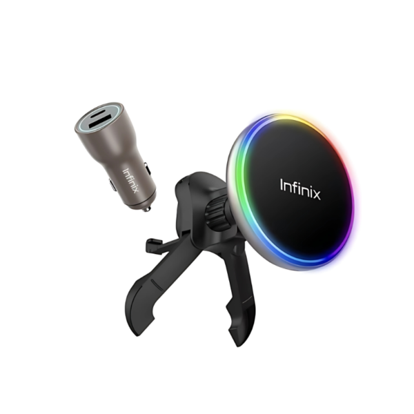 Infinix 20W Magnetic Wireless Fast Car Charger-XMC02