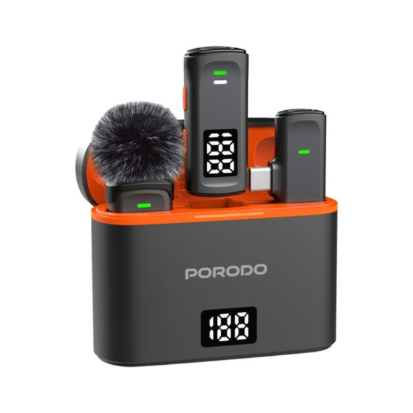 Porodo Lavalier Microphones (PD-WCDMIC-BK)